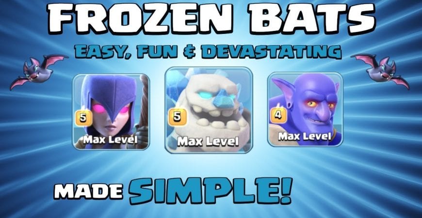 *FROZEN BATS* FUN TH12 Attack Strategy – ICE SPAM = WIN – Clash of Clans – New Replays! by Sir Moose Gaming