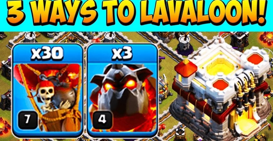 3 WAYS TO DESTROY TH11 WITH LAVALOON! Town Hall 11 Attack Strategy Clash of Clans by Clash with Cory