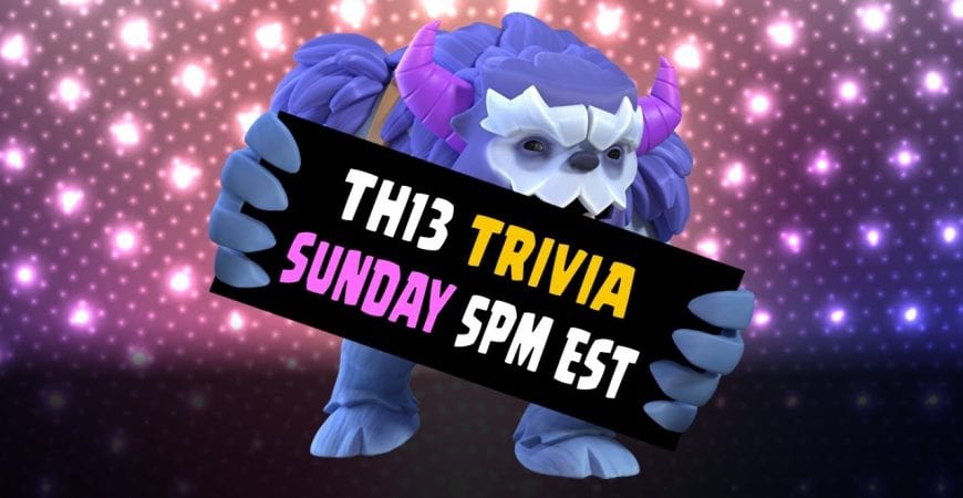 TOWN HALL 13 TRIVIA TONIGHT AT 5PM EST – Don’t miss out!!
