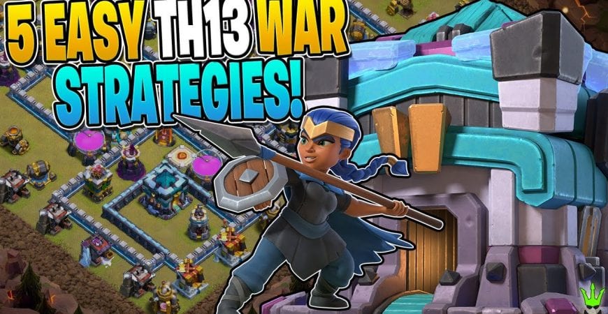 5 EASY TO USE TOWN HALL 13 WAR ATTACKS! – Clash of Clans by Clash Bashing!!
