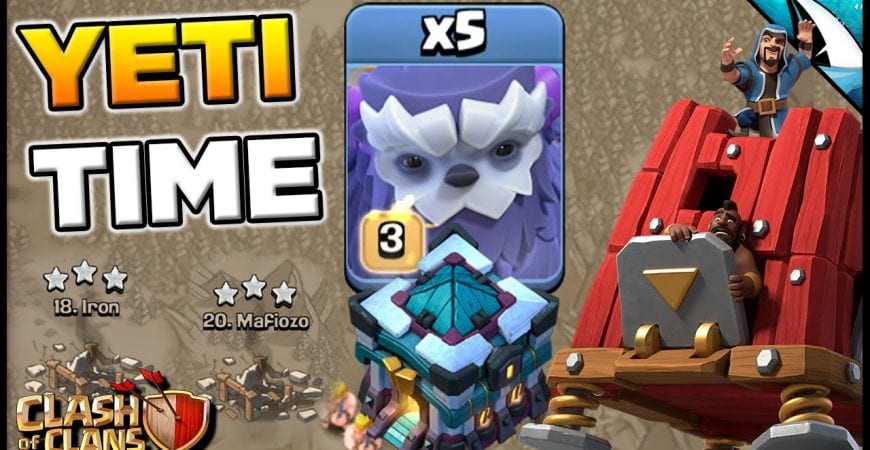 YETI smash with NEW Siege Barracks in WAR | Clash of Clans by CarbonFin Gaming