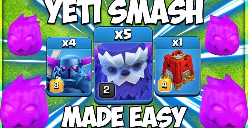 Yeti Smash is Insane! New Town Hall 13 Strategy | Best TH 13 Attack Strategies in Clash of Clans by Clash Attacks with Jo