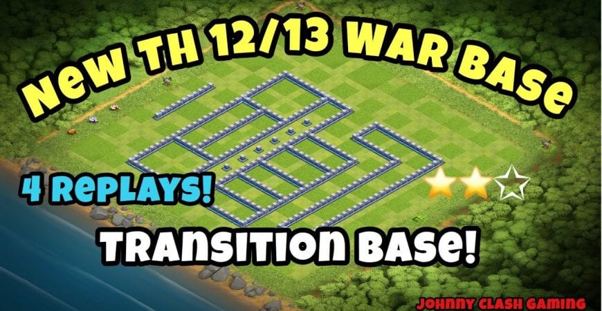 New TH 12/13 War Base with 4 replays! | Johnny Clash Gaming | Clash of Clans 2019 by Johnny Clash Gaming