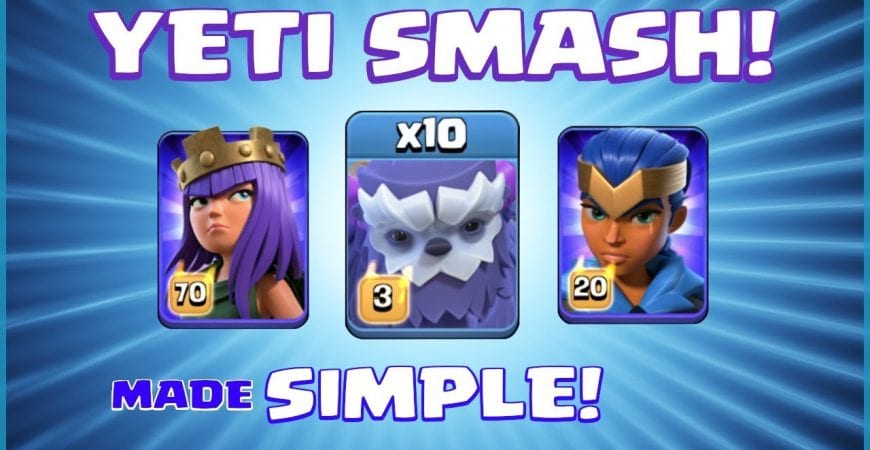 IT’S TOO STRONG! NEW TH13 Attack Strategy – YETI SMASH! – Clash of Clans by Sir Moose Gaming