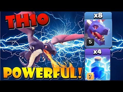DESTROYING TOURNAMENT BASES with TH10 Lightning Dragon Attack Strategy! Best TH10 Attack Strategies by Clash with Eric – OneHive