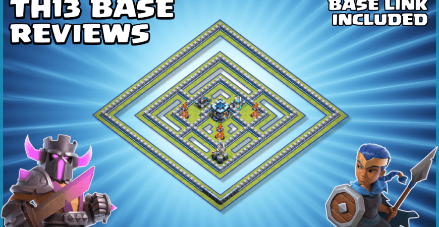 300IQ BASE – TH13 Base Review – With BASE LINK & REPLAYS – Clash of Clans by Sir Moose Gaming