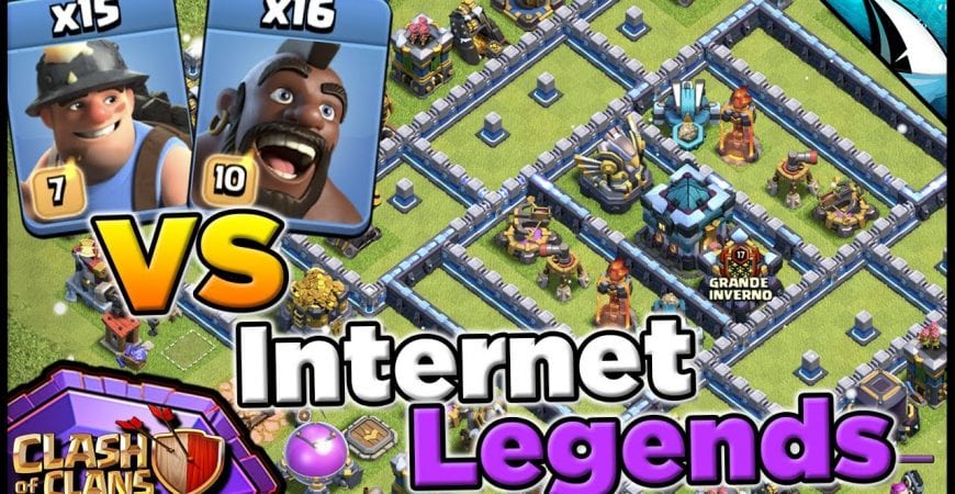 The Hybrid vs Internet Legend Bases! Miners & Hogs at Town Hall 13 | Clash of Clans by CarbonFin Gaming