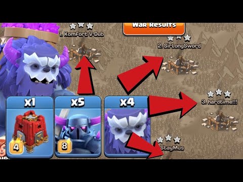 CONFIRMED! THIS is the BEST TH13 ATTACK STRATEGY in Clash of Clans! TH13 Pekka Yeti Siege Smash! by Clash with Eric – OneHive