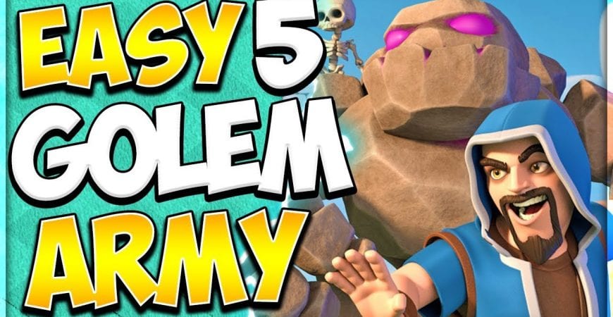 5 Golem TH 9 Attack Strategy is Way Too Easy! | New Way to TH 9 Avalanche in Clash of Clans by Clash Attacks with Jo