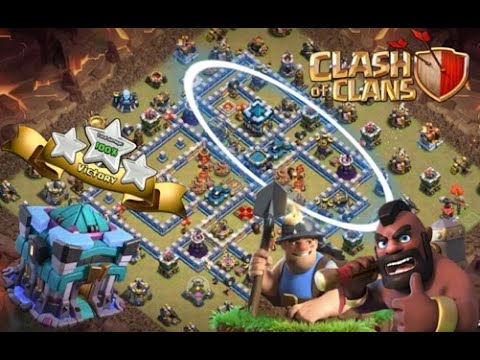 Town hall 13 triples with hybrid from a perfect war | Clash of Clans by Clash Playhouse