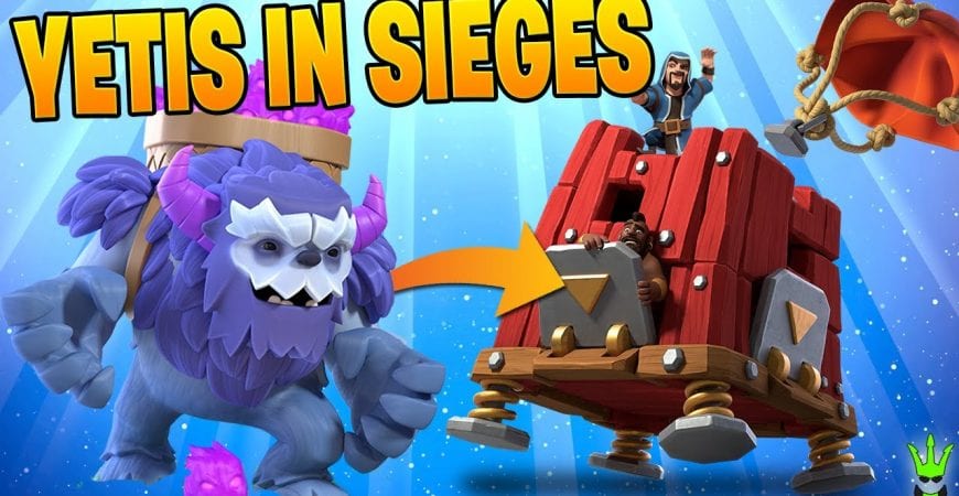 YETIS IN SIEGE MACHINES ARE SICK! – Clash of Clans by Clash Bashing!!