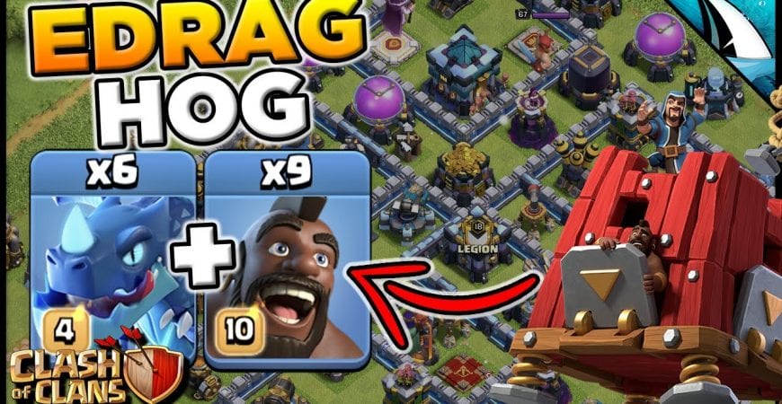 EDrag Hog Attack Strategy Works? Check this out | Clash of Clans by CarbonFin Gaming