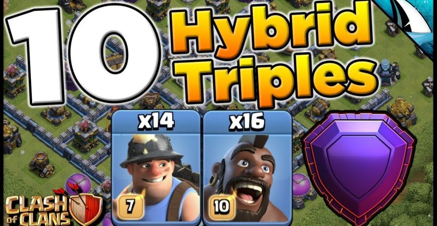 10 Triples with Hybrid Attack Strategy | Town Hall 13 | Clash of Clans by CarbonFin Gaming
