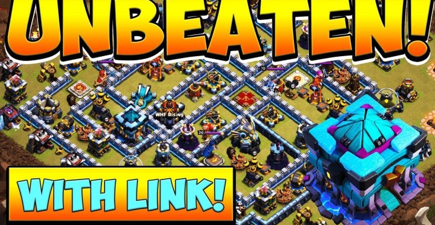 UNBEATEN TH13 WAR BASE! Best New Town Hall 13 Anti 3 Star Base with link by Clash With Cory