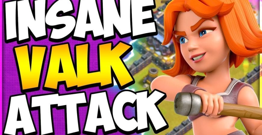 Epic TH9 Valks War Attack Strategy Looks Too Easy! | TH9 Valkyries are OP in Clash of Clans by Clash Attacks with Jo