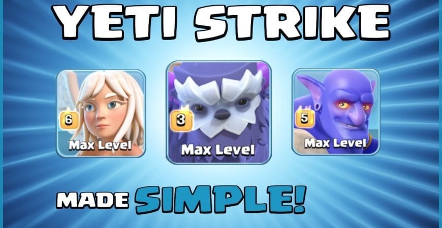 YETI STRIKE = SO EASY! Best TH13 Attack Strategy – 3 STAR FRENZY! – Clash of Clans by Sir Moose Gaming