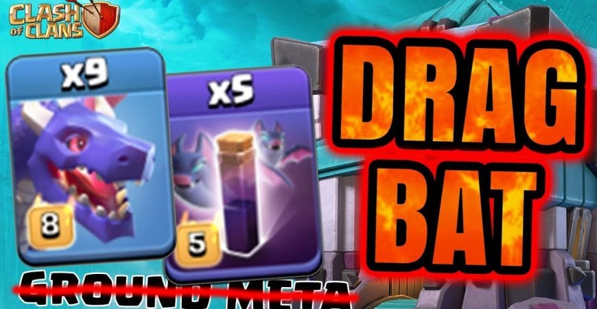 TOWN HALL 13 ATTACK STRATEGY | DRAG BAT IS BACK? by Time 2 Clash