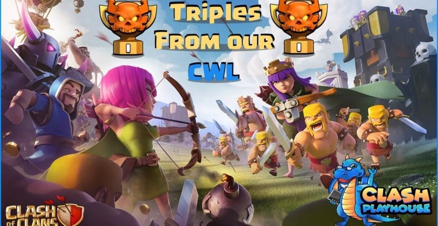 TH 13 triples from CWL day 1 | Clash of Clans by Clash Playhouse