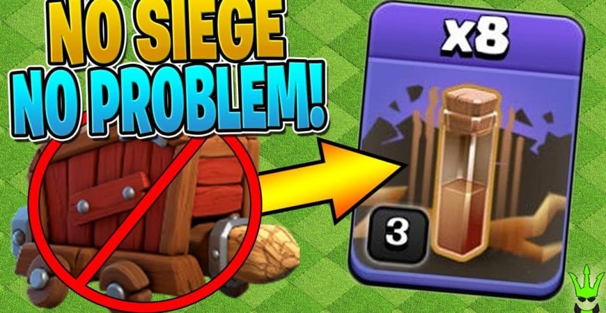NO SIEGE? USE 8 QUAKES INSTEAD! – Clash of Clans by Clash Bashing!!