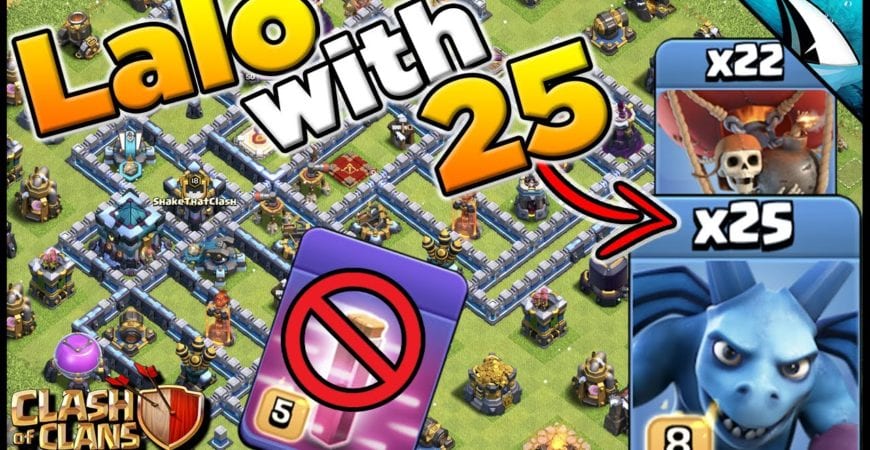 Lalo with 25 Minions but NO HASTE spells! How? Town Hall 13 | Clash of Clans by CarbonFin Gaming