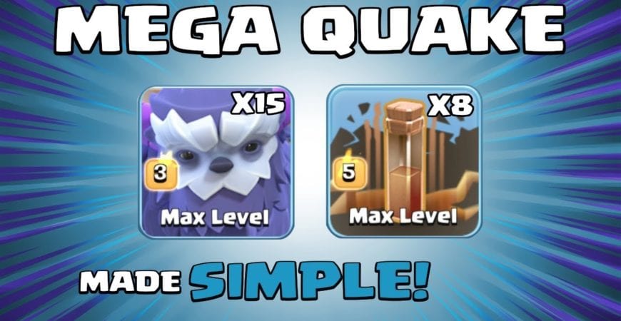 *MEGA QUAKE* 15 x YETIS & 8 x EQ Spells! NEW TH13 Attack Strategy – Clash of Clans by Sir Moose Gaming