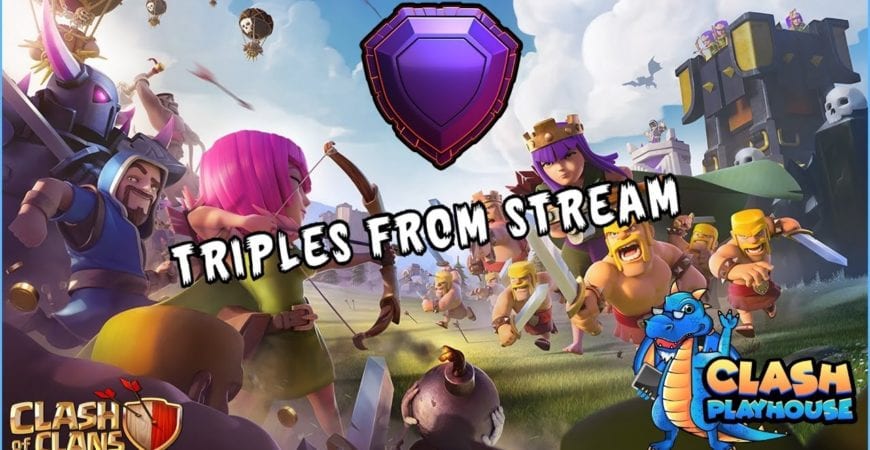 TH 13 legend triples from stream hybrid| Clash of Clans by Clash Playhouse