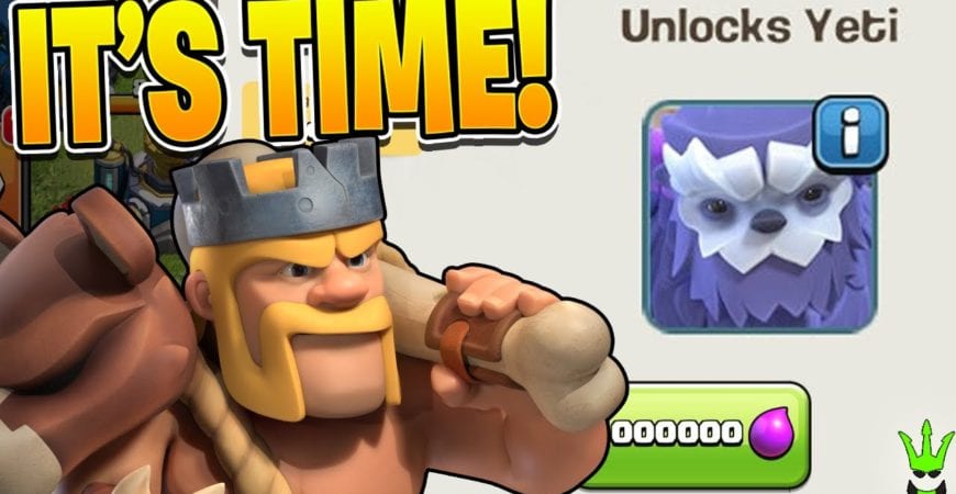 TIME TO UNLOCK THE YETI! – Clash of Clans by Clash Bashing!!