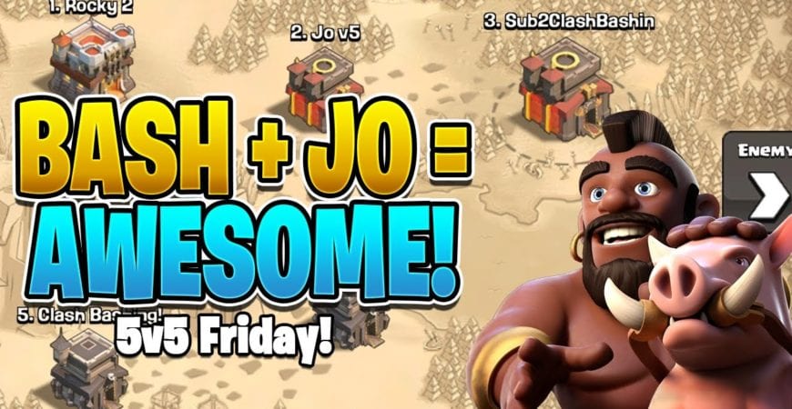 GET TO THE CHOPPA & GET THE TRIPLES! – 5v5 Friday @Clash Attacks with Jo – Clash of Clans by Clash Bashing!!