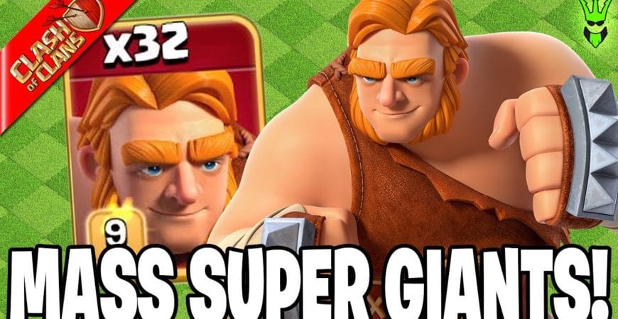 NEW SUPER GIANTS SMASH THROUGH WALLS AND DEFENSES! – Clash of Clans by Clash Bashing!!