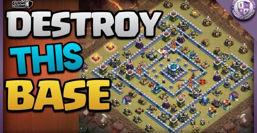 How to THREE STAR POPULAR TH13 RING BASE | Town hall 13 Best Attack Strategy in Clash of Clans by Scrappy Academy