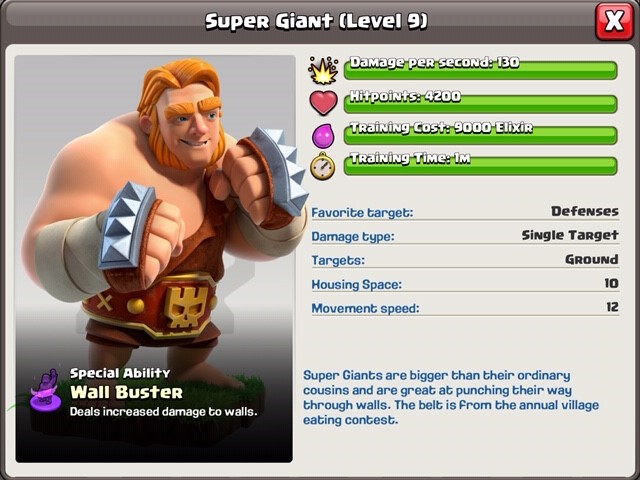 Massive Coc Clash of Clans Super Giant is here! | Clash Champs