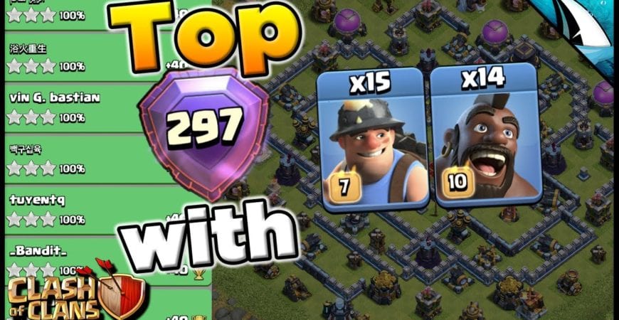 Pushing up with Hybrid at the start! Wrecking bases | Clash of Clans by CarbonFin Gaming