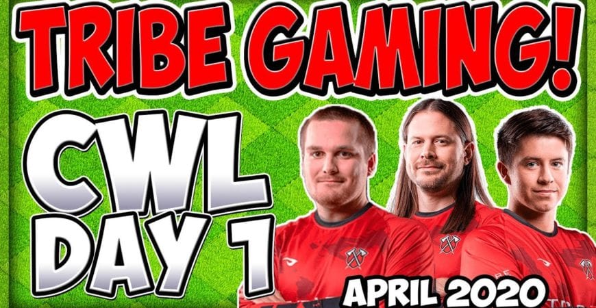 AMAZING TRIBE GAMING ATTACKS in CWL Champion 1, DAY 1 , APRIL 2020 by Clash With Cory