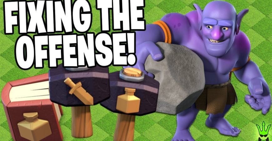 FIXING THIS RUSHED OFFENSE WITH HAMMERS AND BOOKS! – Clash of Clans by Clash Bashing!!