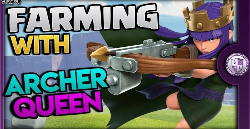 Best Town Hall 9 [Archer Queen] Farming Strategies in Clash of Clans by Scrappy Academy