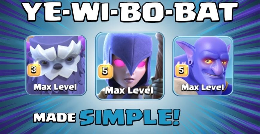 YEWIBOBAT = FUN (YES) EASY (YES) SUPER POWERFUL (YES) – Best TH13 Attack Strategies – Clash of Clans by Sir Moose Gaming