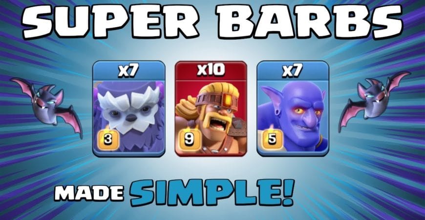 SUPER BARBS + YETIS + BATS = WOW!!! SUPER TROOPS NEW TH13 Attack Strategy – Clash of Clans by Sir Moose Gaming