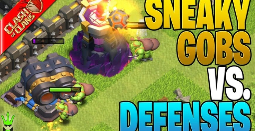SNEAKY GOBLINS DESTROY DEFENSES?! – Clash of Clans by Clash Bashing!!