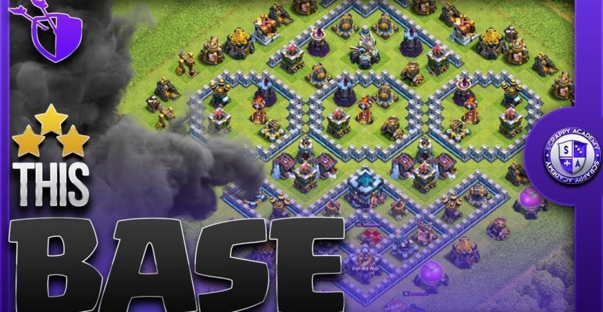 How to 3 Star Popular [TH13] War Base with Pekka BoBat by Scrappy Academy