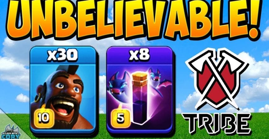 MASS HOGS with ZERO HEAL SPELLS! TH13 HOG BAT ATTACK STRATEGY! COC | Clash of Clans by Clash With Cory