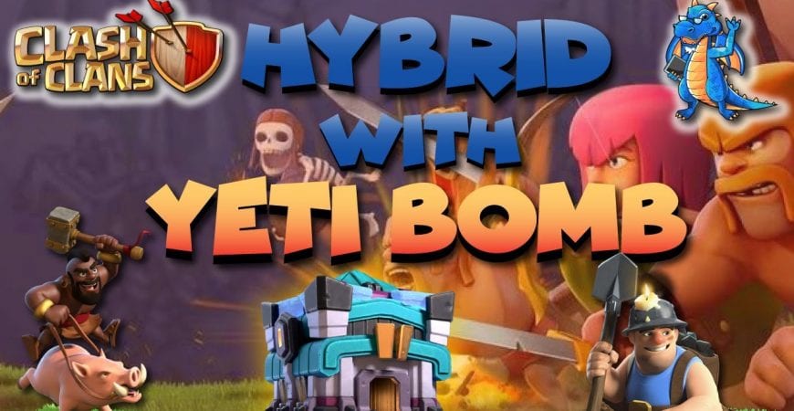 TH13 Hybrid with Yeti bomb | Clash of Clans by Clash Playhouse