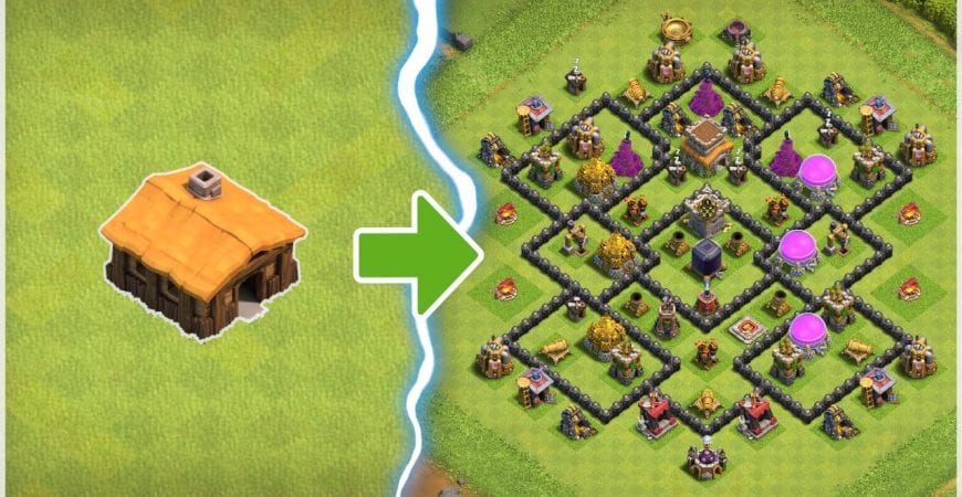 (BEAUTIFUL) TIME LAPSE VIDEO – TH1 to TH8 – Clash of Clans (Part 1) by Sir Moose Gaming