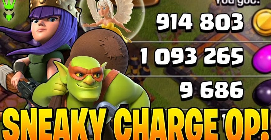 SNEAKY CHARGE IS OP FOR DARK ELIXIR FARMING! by Clash Bashing!!