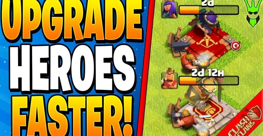 HOW TO UPGRADE HEROES FASTER!! by Clash Bashing!!