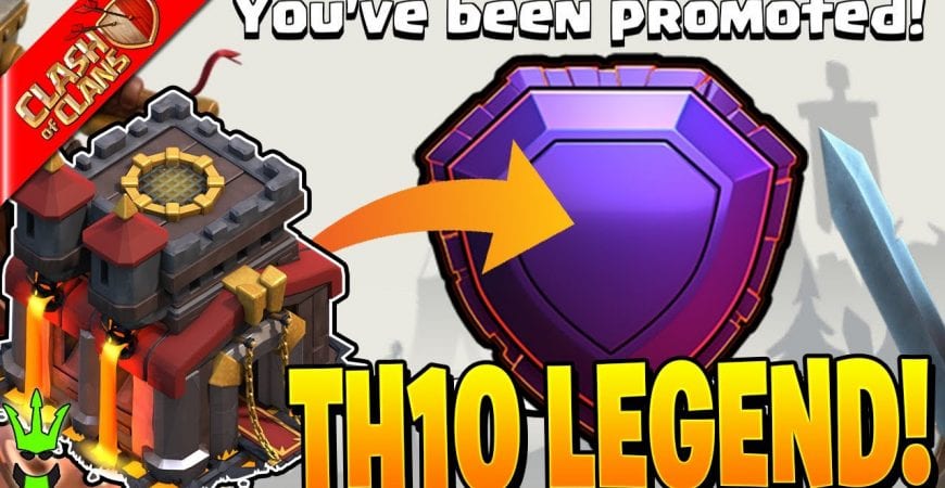 GETTING TO LEGENDS LEAGUE AS A TH10! by Clash Bashing!!