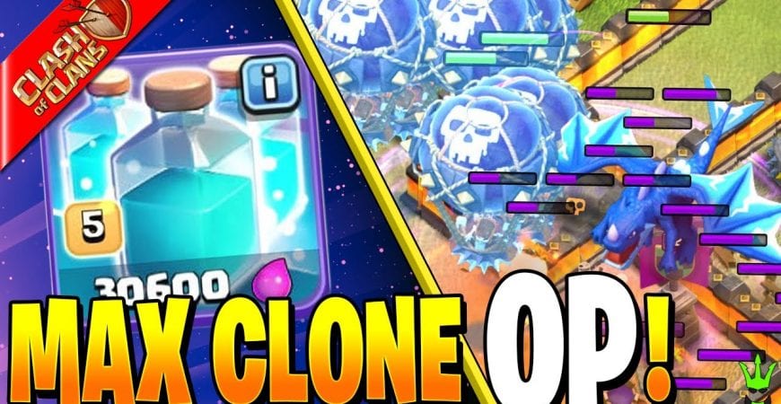 MAX CLONE SPELL MAKES ELECTRONE OP!! by Clash Bashing!!