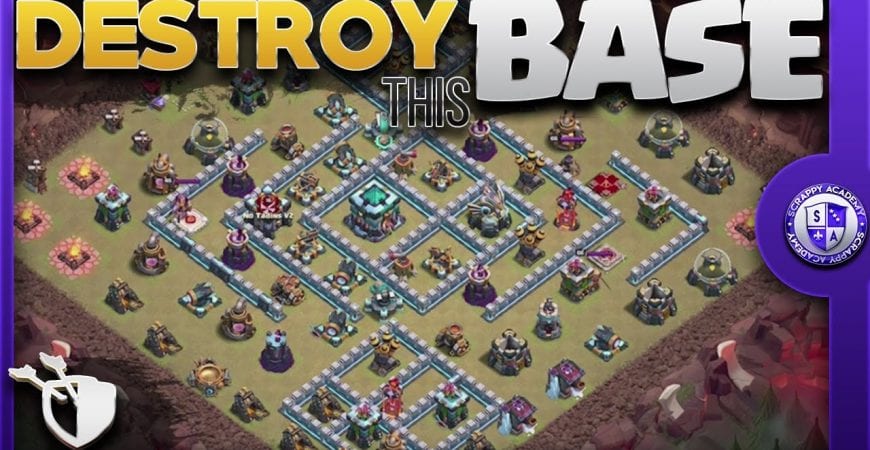 3 Star this [TH13] Popular Base | Miner Hog Hybrid Attack Strategy In Clash Of Clans by Scrappy Academy