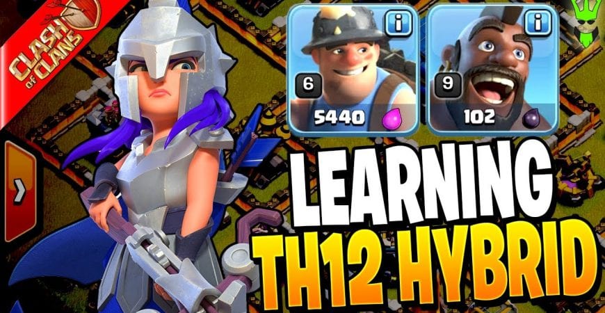 Learning How to HYBRID at TH12!! by Clash Bashing!!