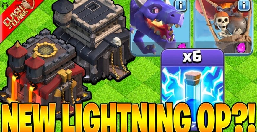 *NEW* LIGHTNING SPELL MAKE DRAGLOON OP AT TH9 & TH10!! by Clash Bashing!!