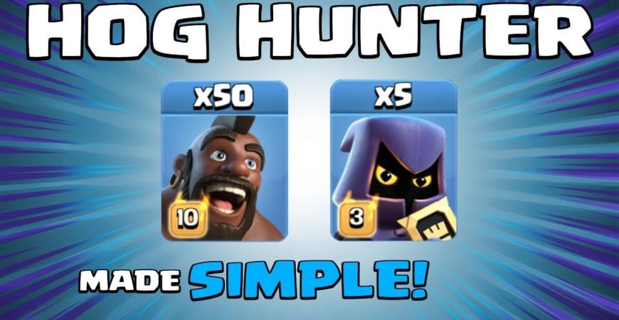 50 x HOGS + 5 x HEADHUNTERS = DREAM TEAM! NEW TH13 Attack Strategy – Clash of Clans by Sir Moose Gaming